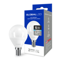 LED лампа GLOBAL G45 F 5W яркий свет E14 (1-GBL-144)